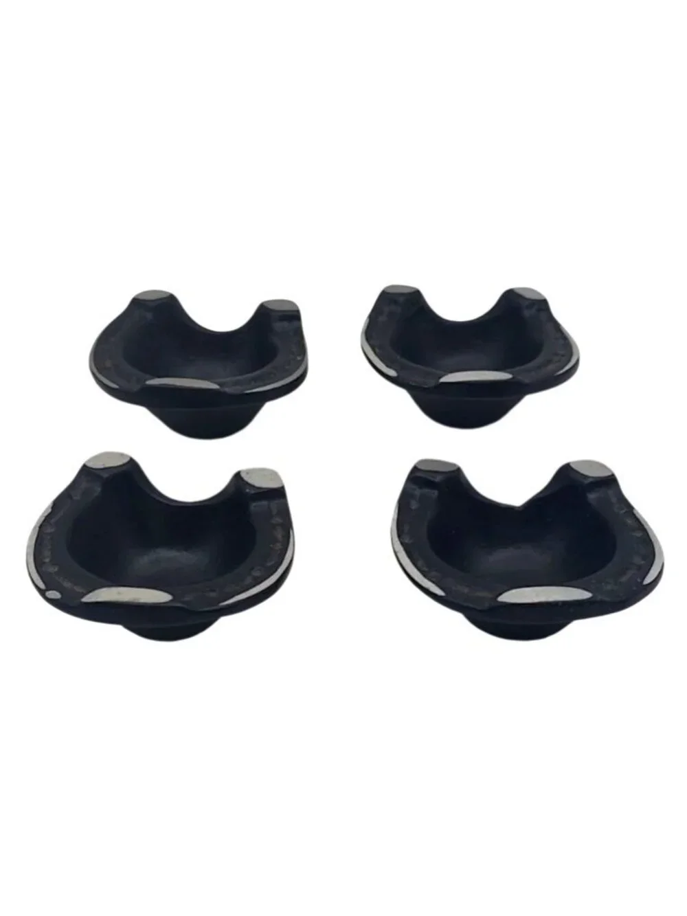 Walter Bosse Egg Cups Set Of 4 Equestrian Horseshoe Germany Vintage Mid-Century